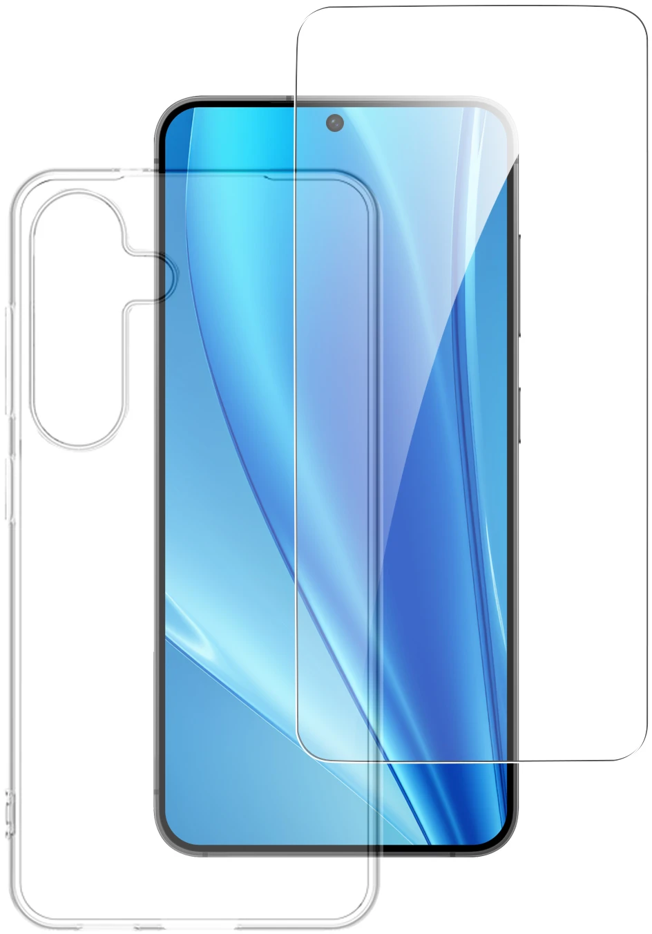 4Smarts 360° Protection Set Galaxy S25 Transparent